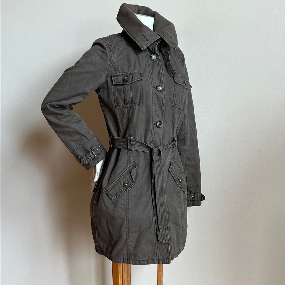 LOGG Utility trench in grey green Women's Jacket